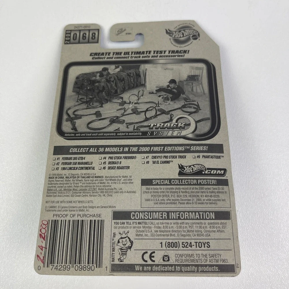 Hot Wheels 2000 First Editions‎ 8 Of 36 White 68 El Camino